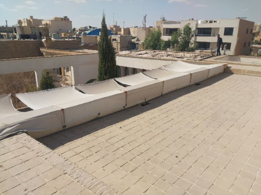 بازدید میدانی از بافت خشتی و سقف چوبی هتل جویبار
